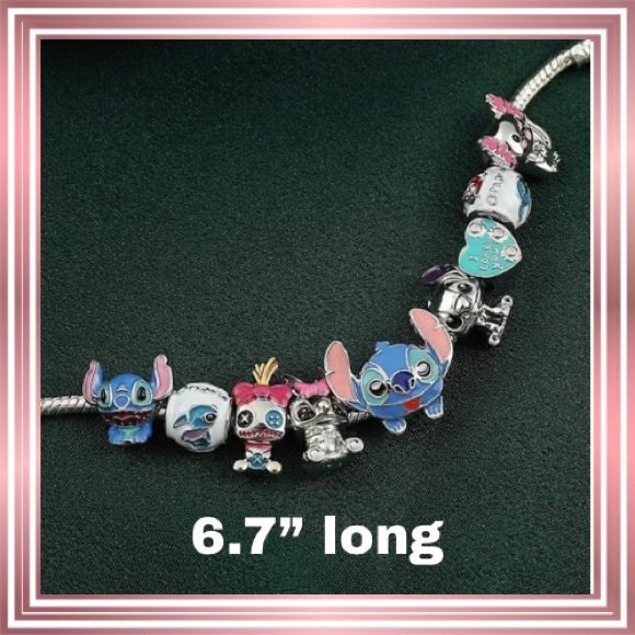 Hand Crafted STITCH Charm Bracelet - Picture 4 of 4